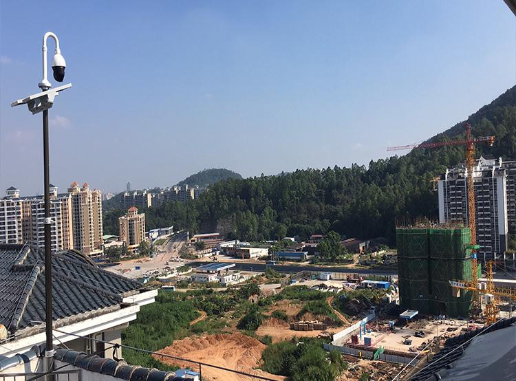友聯哨兵建筑工地無線監控現場圖